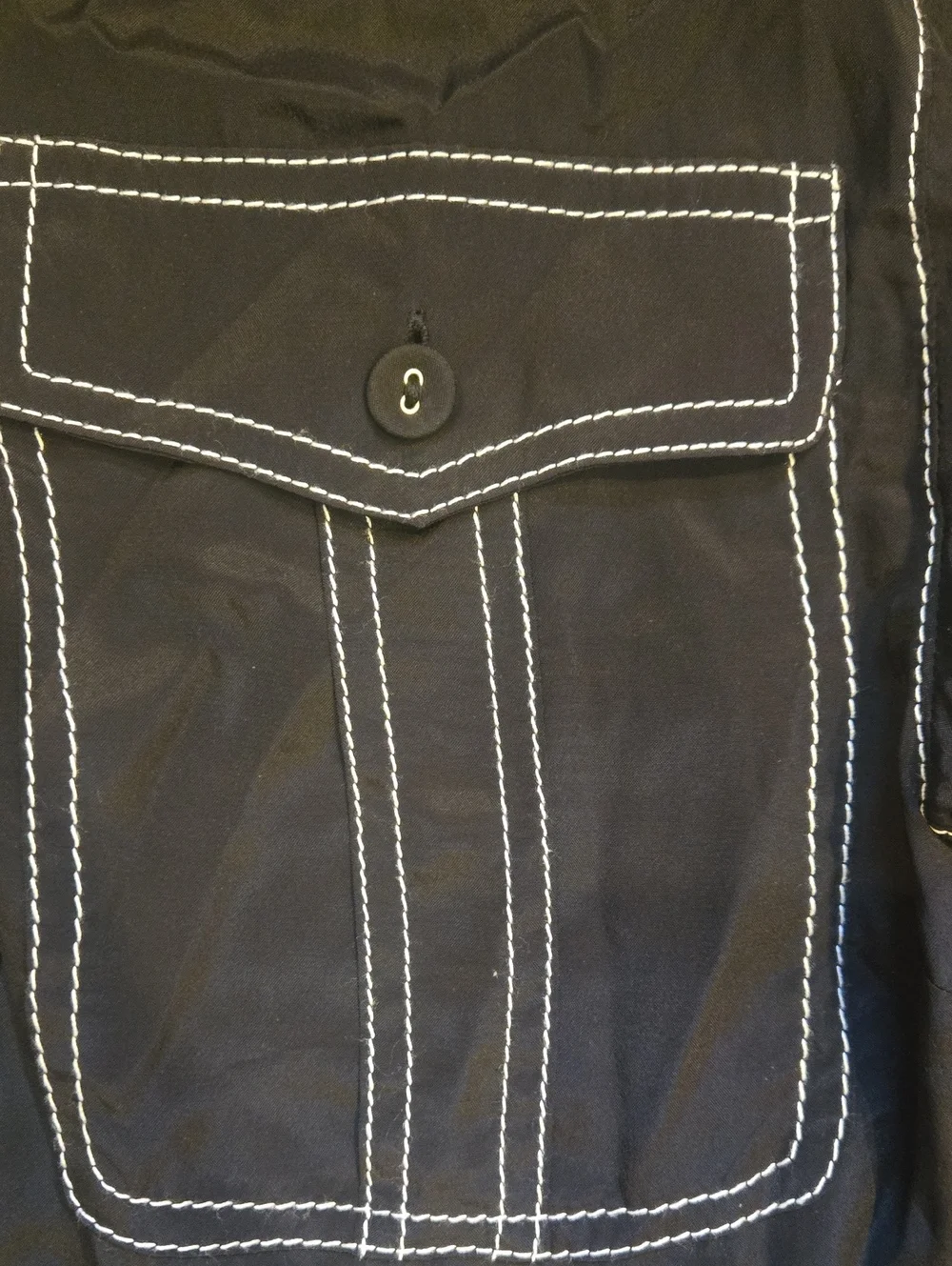 Zimmerman Silk Blend Black Half Button High Neck Western Vibe Blouse - Picture 5 of 10